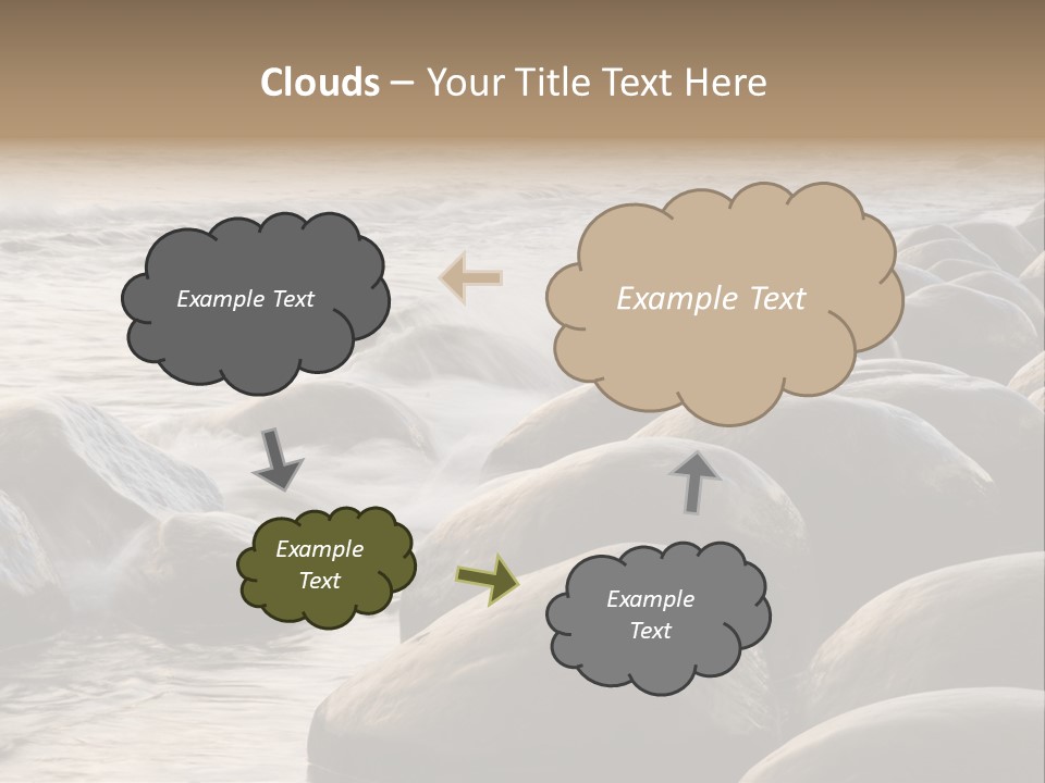 Bowling Ball Beach California Coastline PowerPoint Template