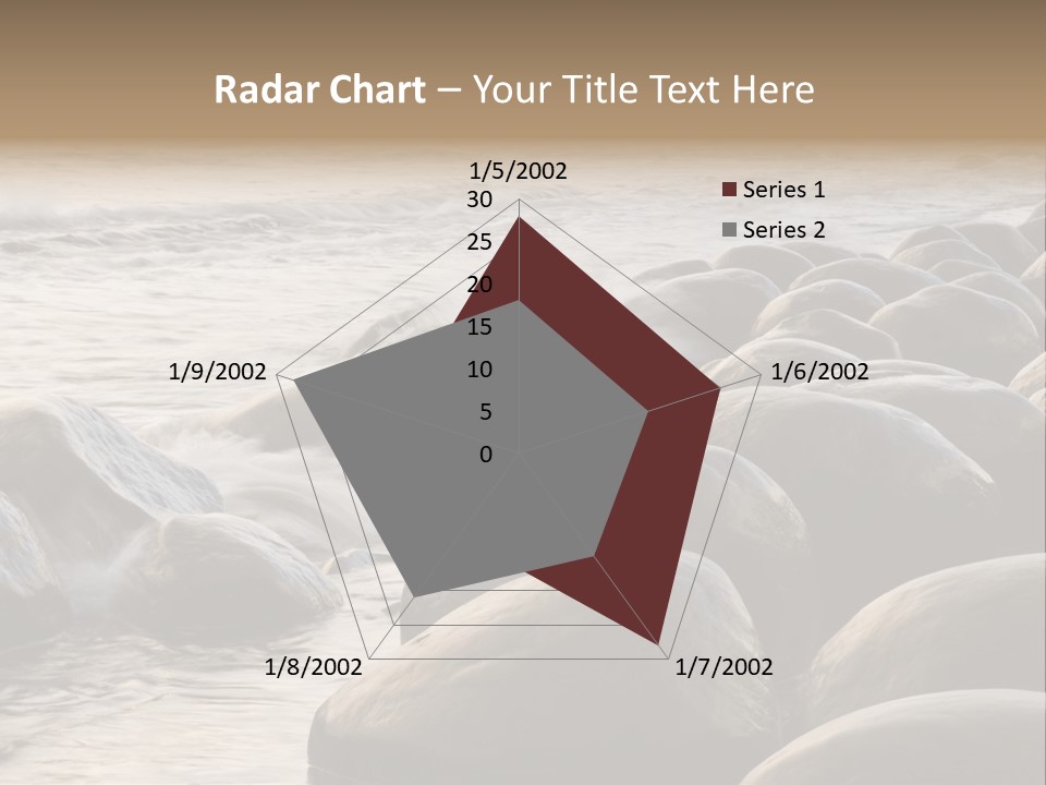 Bowling Ball Beach California Coastline PowerPoint Template