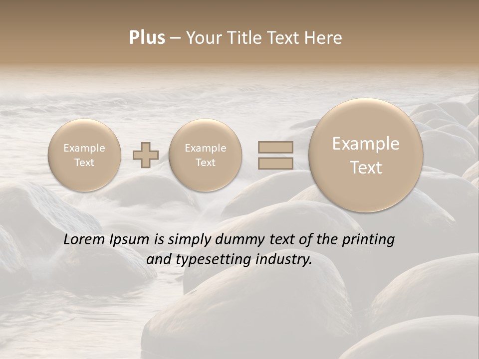 Bowling Ball Beach California Coastline PowerPoint Template