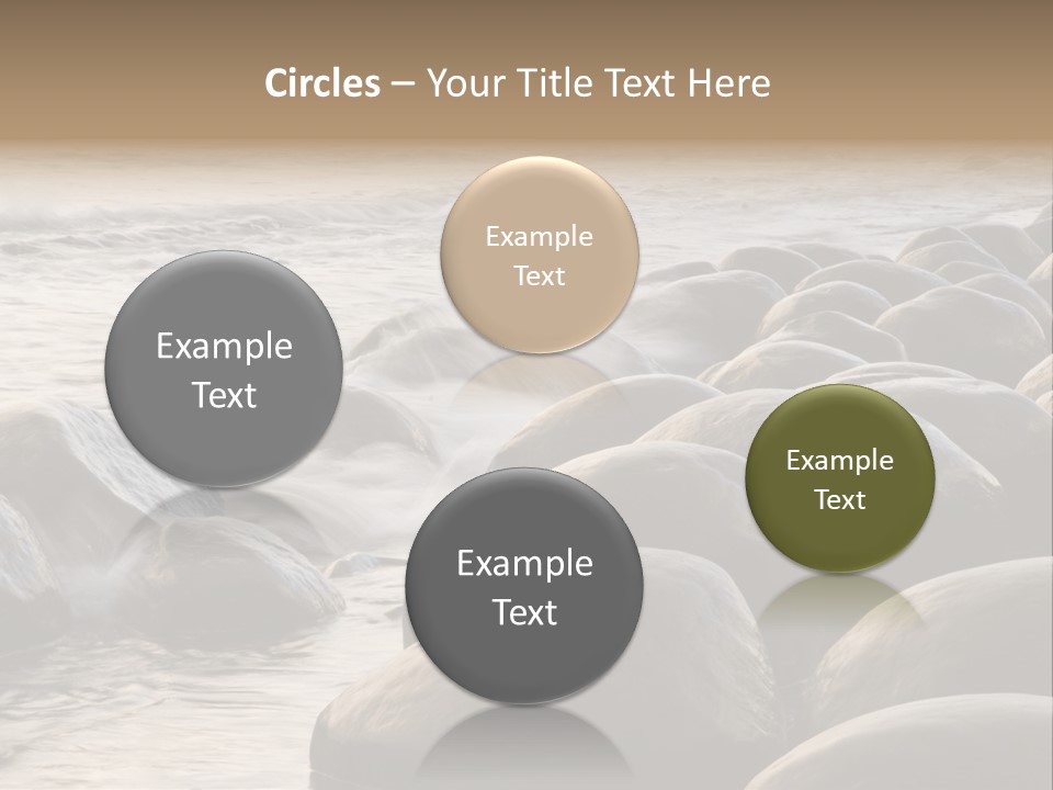 Bowling Ball Beach California Coastline PowerPoint Template