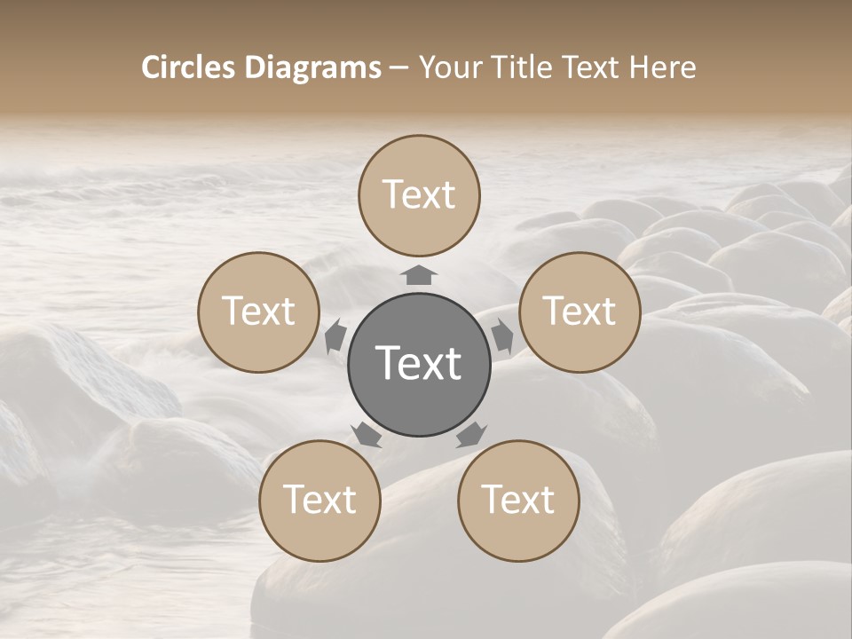 Bowling Ball Beach California Coastline PowerPoint Template