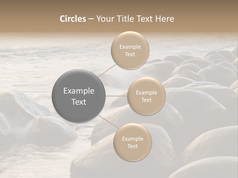 Bowling Ball Beach California Coastline PowerPoint Template