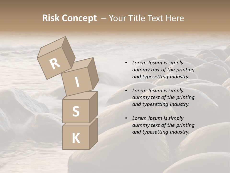 Bowling Ball Beach California Coastline PowerPoint Template