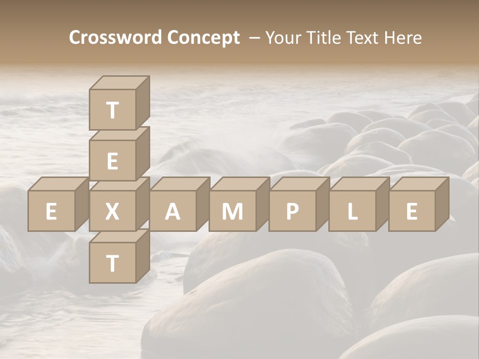 Bowling Ball Beach California Coastline PowerPoint Template