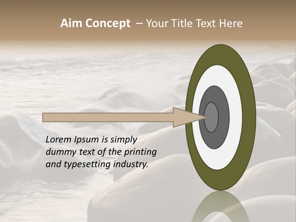 Bowling Ball Beach California Coastline PowerPoint Template