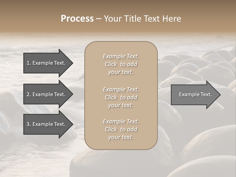 Bowling Ball Beach California Coastline PowerPoint Template