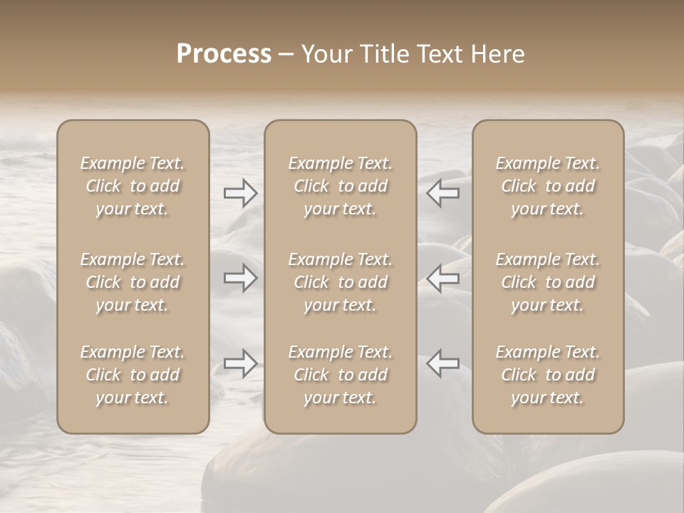 Bowling Ball Beach California Coastline PowerPoint Template