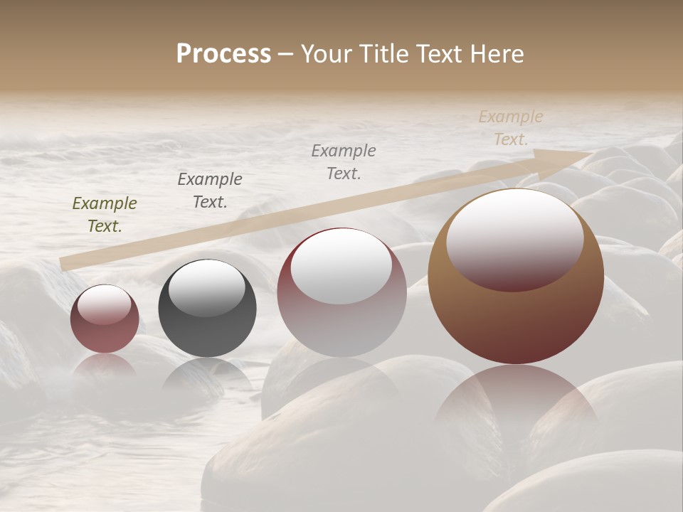 Bowling Ball Beach California Coastline PowerPoint Template