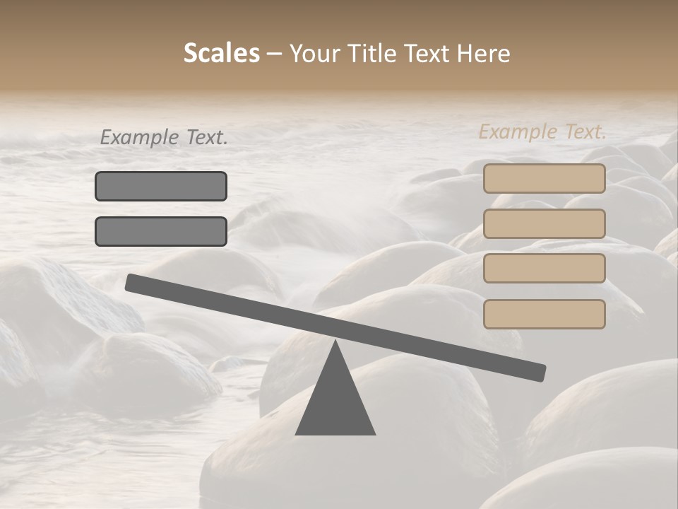 Bowling Ball Beach California Coastline PowerPoint Template