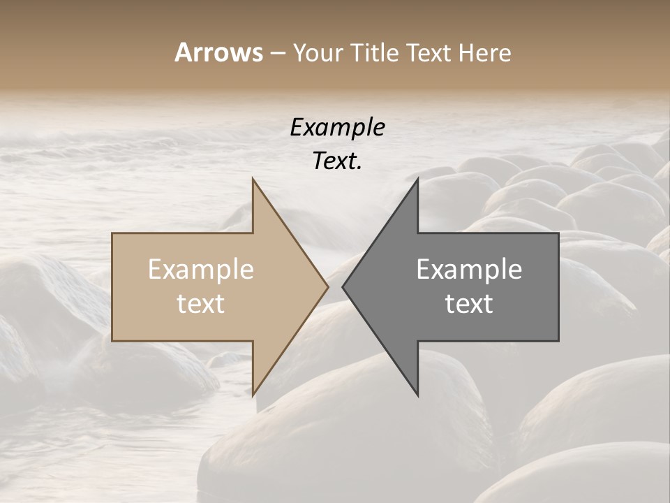 Bowling Ball Beach California Coastline PowerPoint Template