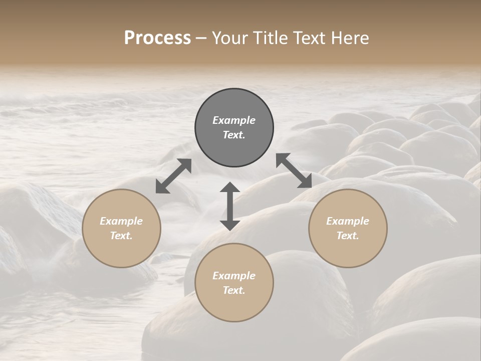 Bowling Ball Beach California Coastline PowerPoint Template