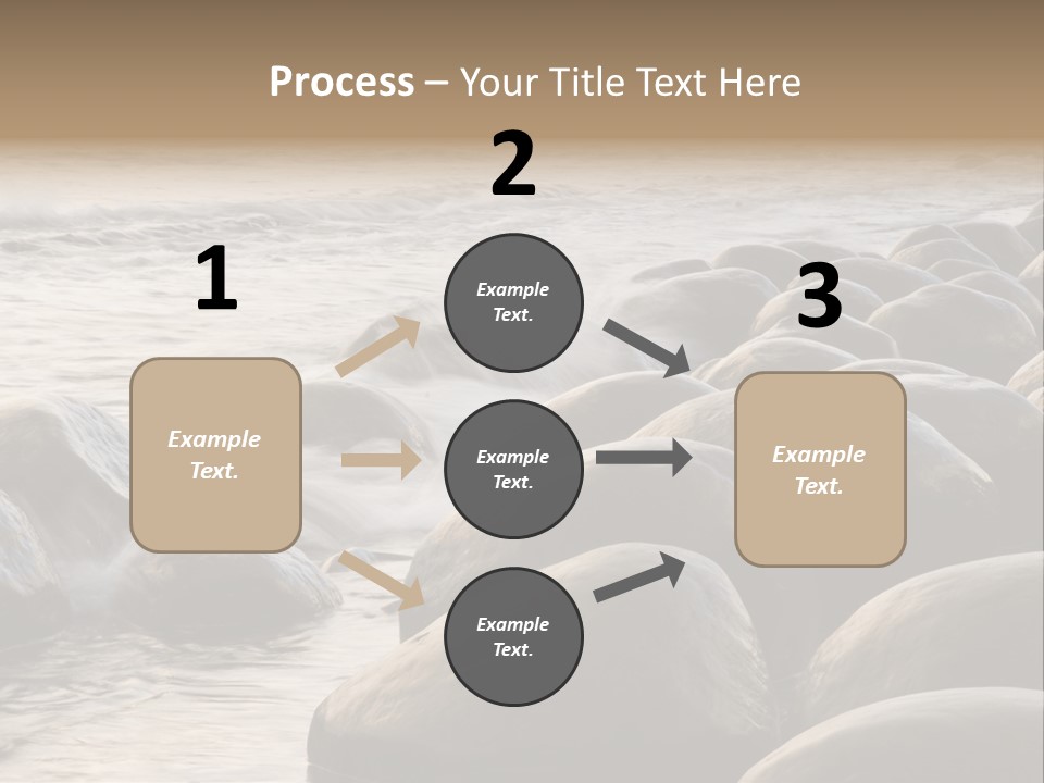 Bowling Ball Beach California Coastline PowerPoint Template