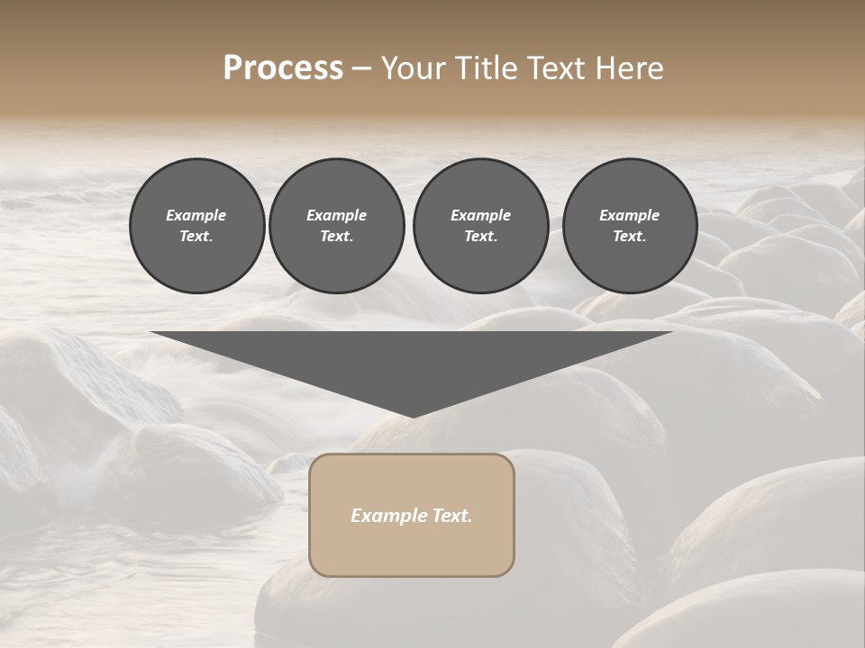 Bowling Ball Beach California Coastline PowerPoint Template