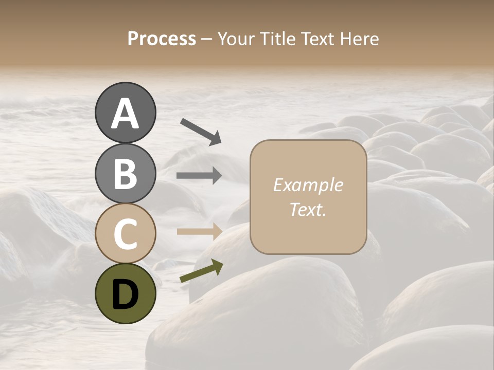 Bowling Ball Beach California Coastline PowerPoint Template