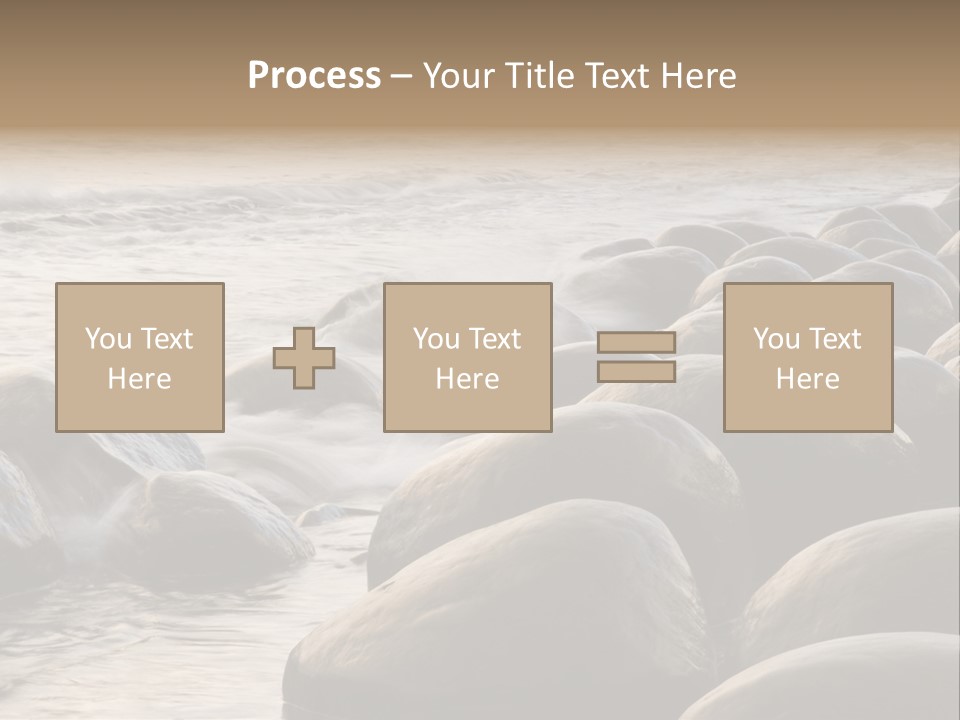 Bowling Ball Beach California Coastline PowerPoint Template