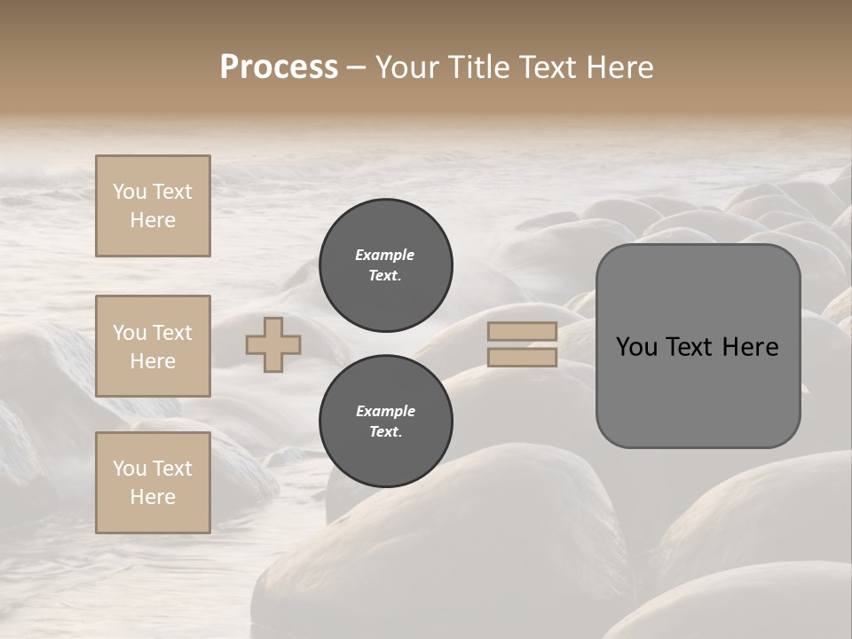 Bowling Ball Beach California Coastline PowerPoint Template