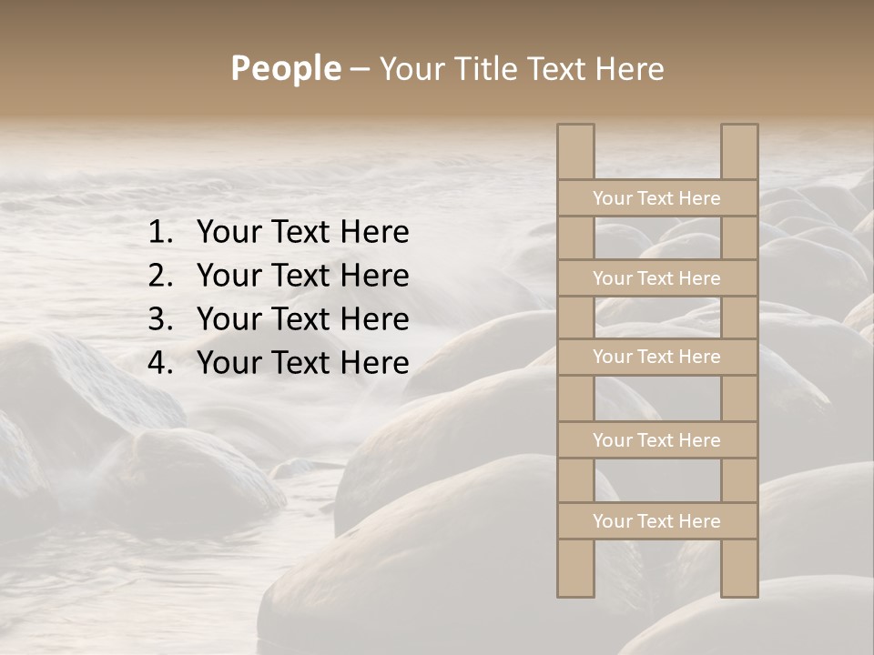 Bowling Ball Beach California Coastline PowerPoint Template