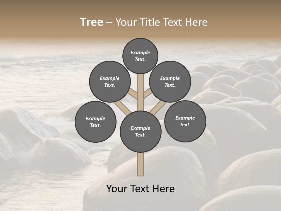 Bowling Ball Beach California Coastline PowerPoint Template