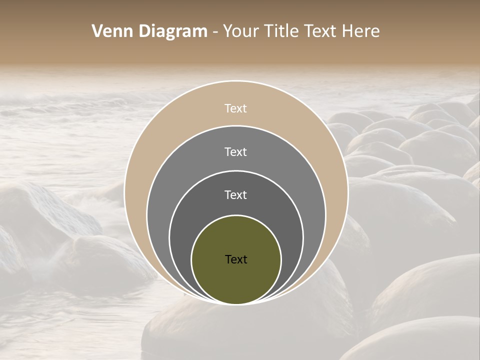 Bowling Ball Beach California Coastline PowerPoint Template