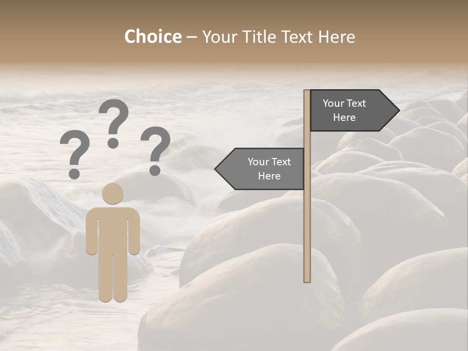 Bowling Ball Beach California Coastline PowerPoint Template