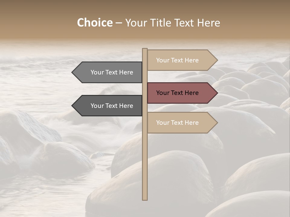 Bowling Ball Beach California Coastline PowerPoint Template