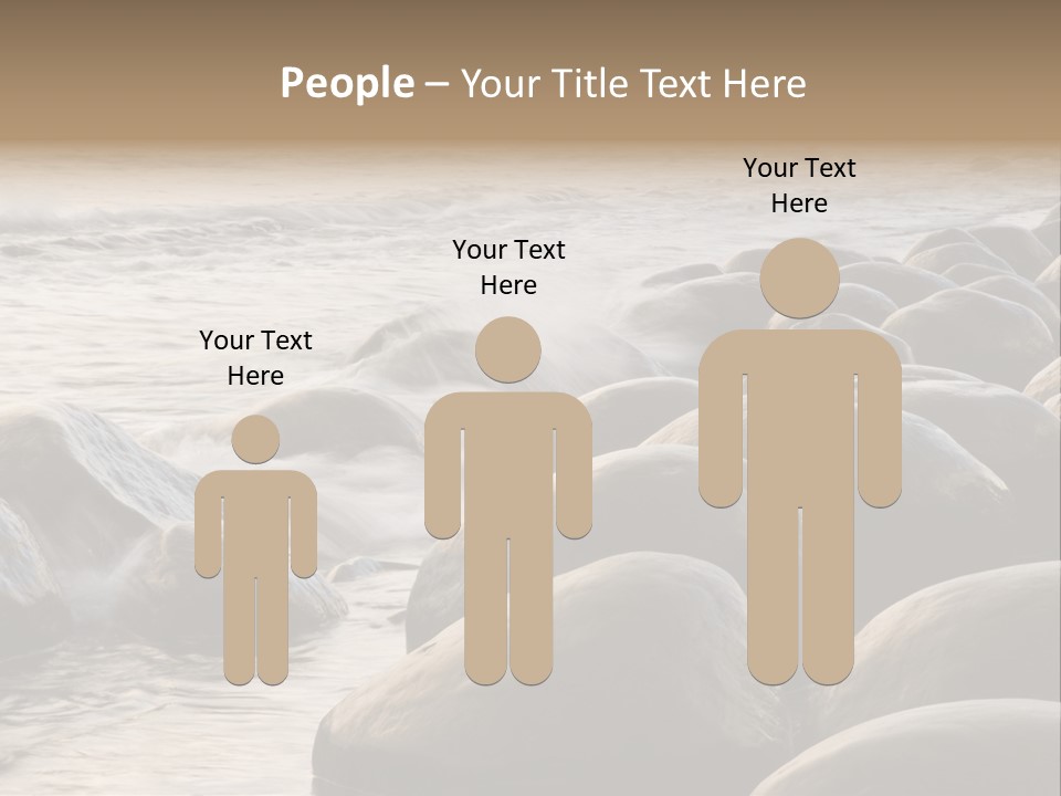 Bowling Ball Beach California Coastline PowerPoint Template