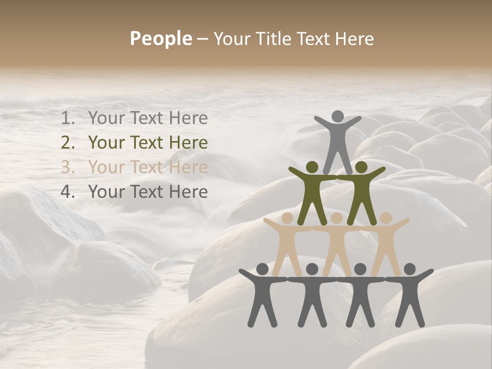 Bowling Ball Beach California Coastline PowerPoint Template