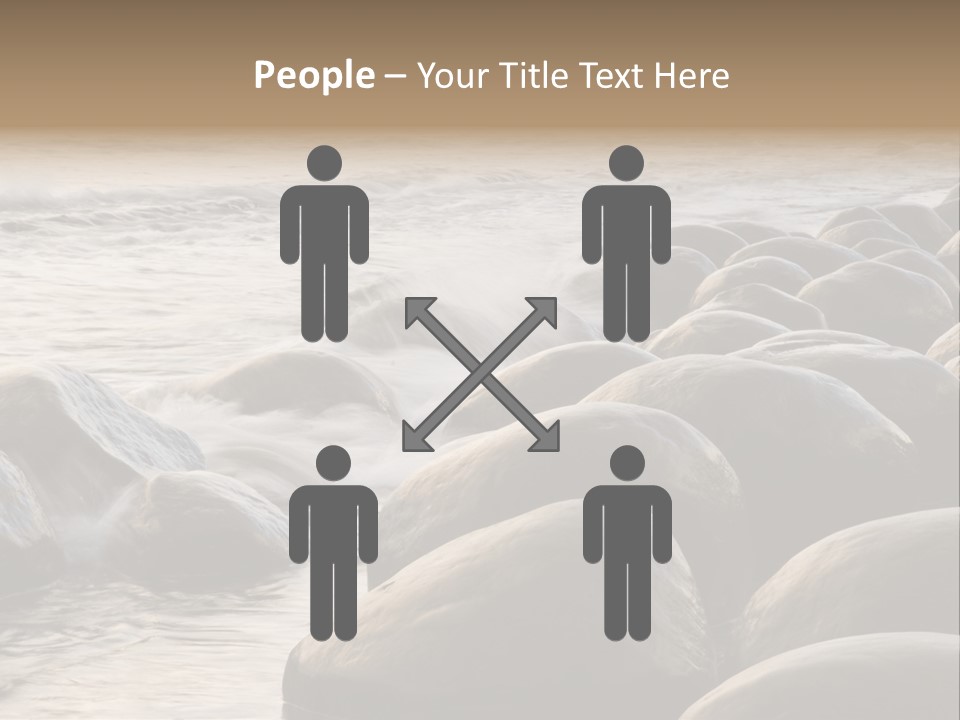 Bowling Ball Beach California Coastline PowerPoint Template