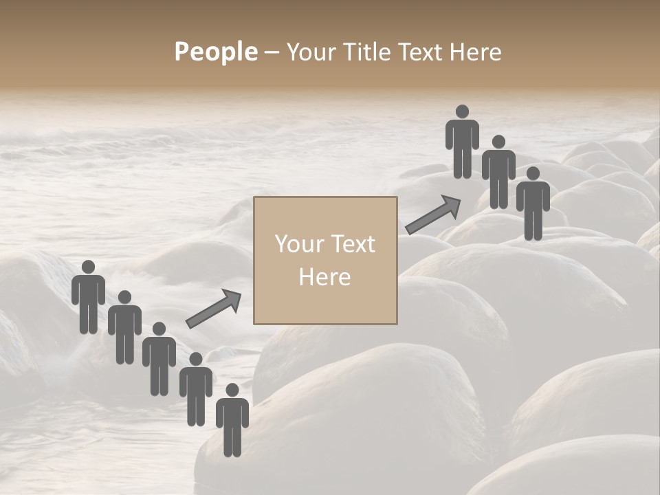 Bowling Ball Beach California Coastline PowerPoint Template