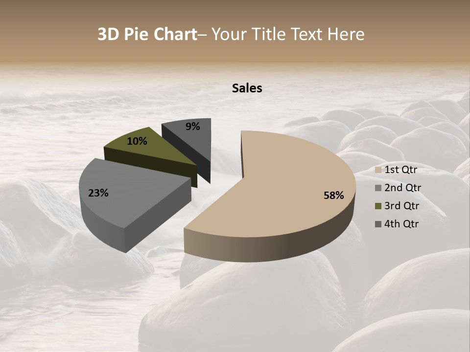 Bowling Ball Beach California Coastline PowerPoint Template
