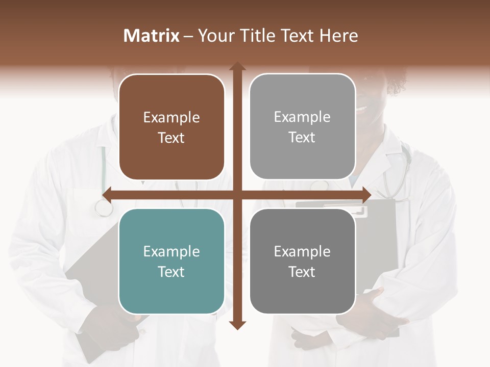 A Couple Of Doctors Standing Next To Each Other PowerPoint Template
