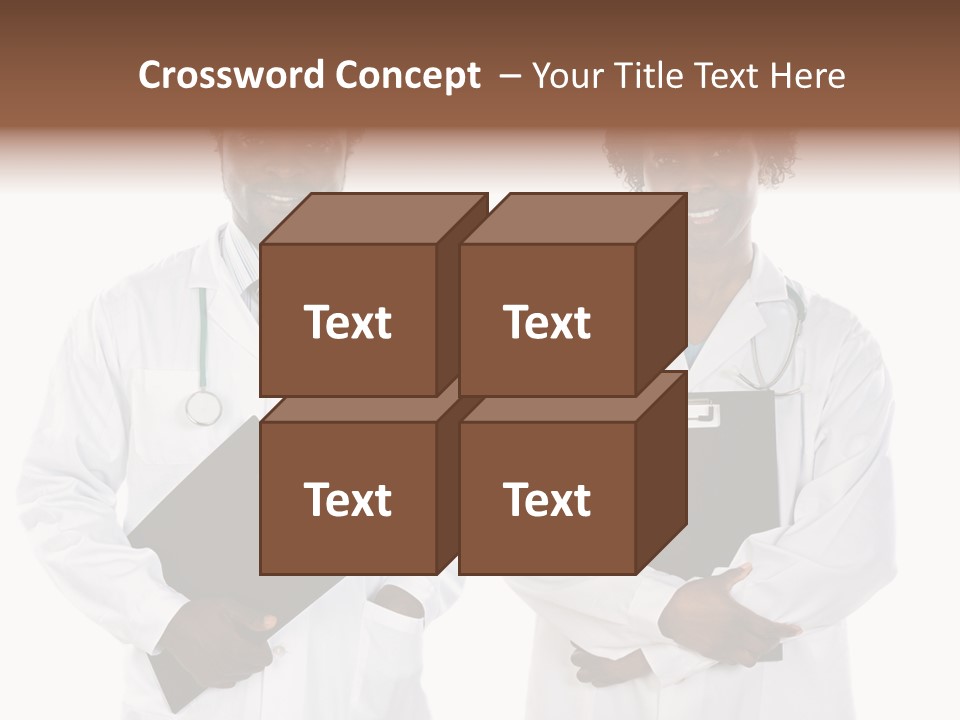 A Couple Of Doctors Standing Next To Each Other PowerPoint Template