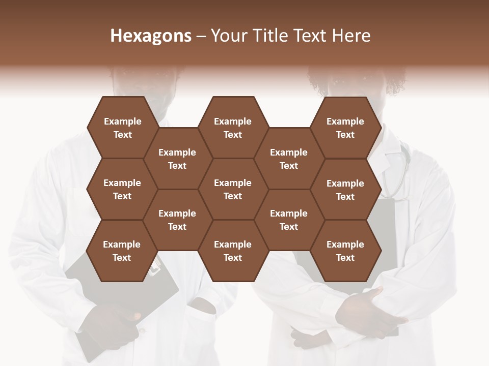 A Couple Of Doctors Standing Next To Each Other PowerPoint Template