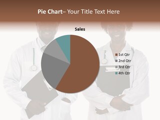 A Couple Of Doctors Standing Next To Each Other PowerPoint Template