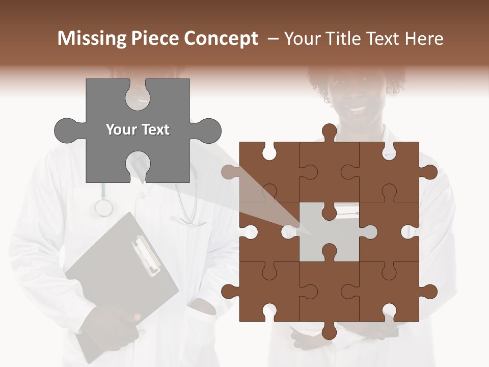 A Couple Of Doctors Standing Next To Each Other PowerPoint Template