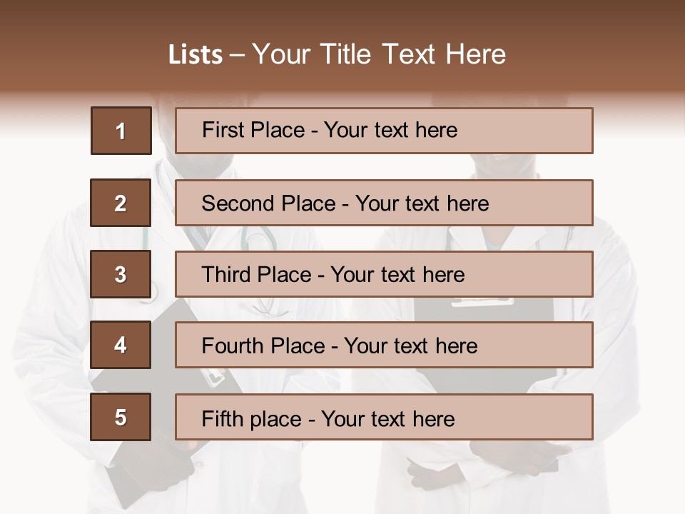 A Couple Of Doctors Standing Next To Each Other PowerPoint Template