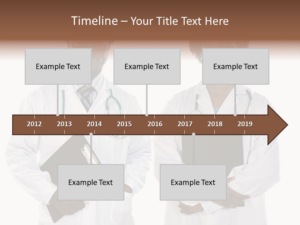 A Couple Of Doctors Standing Next To Each Other PowerPoint Template