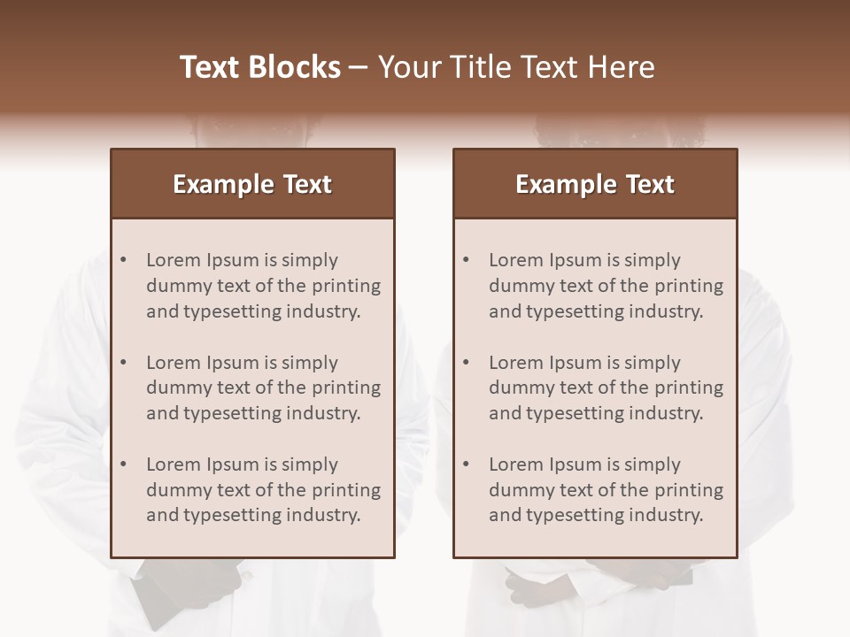 A Couple Of Doctors Standing Next To Each Other PowerPoint Template