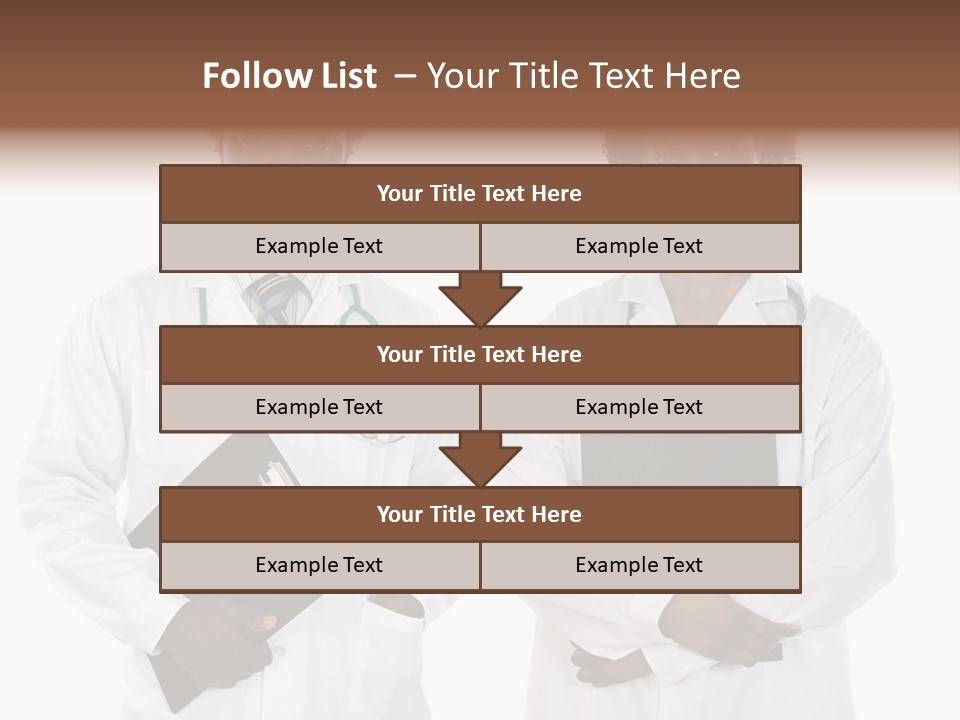A Couple Of Doctors Standing Next To Each Other PowerPoint Template