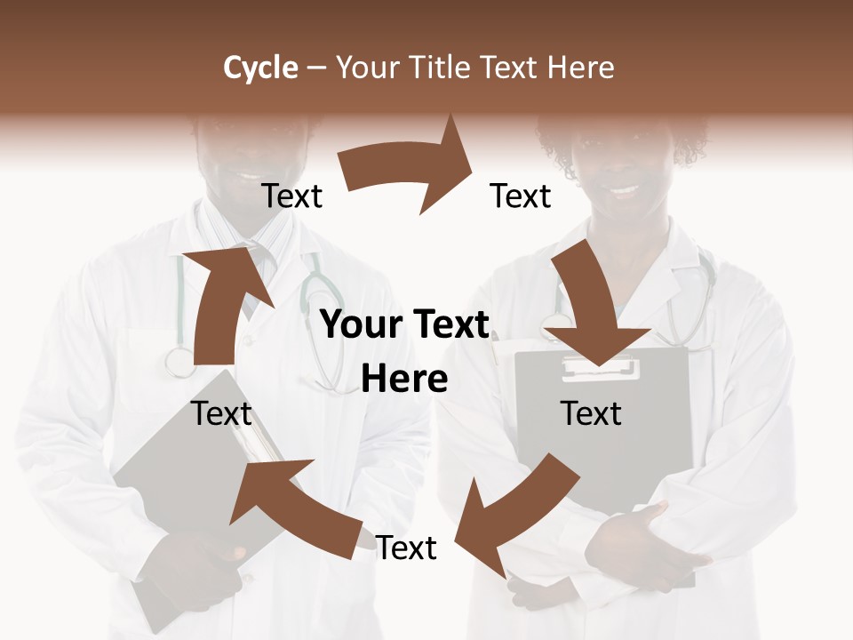 A Couple Of Doctors Standing Next To Each Other PowerPoint Template