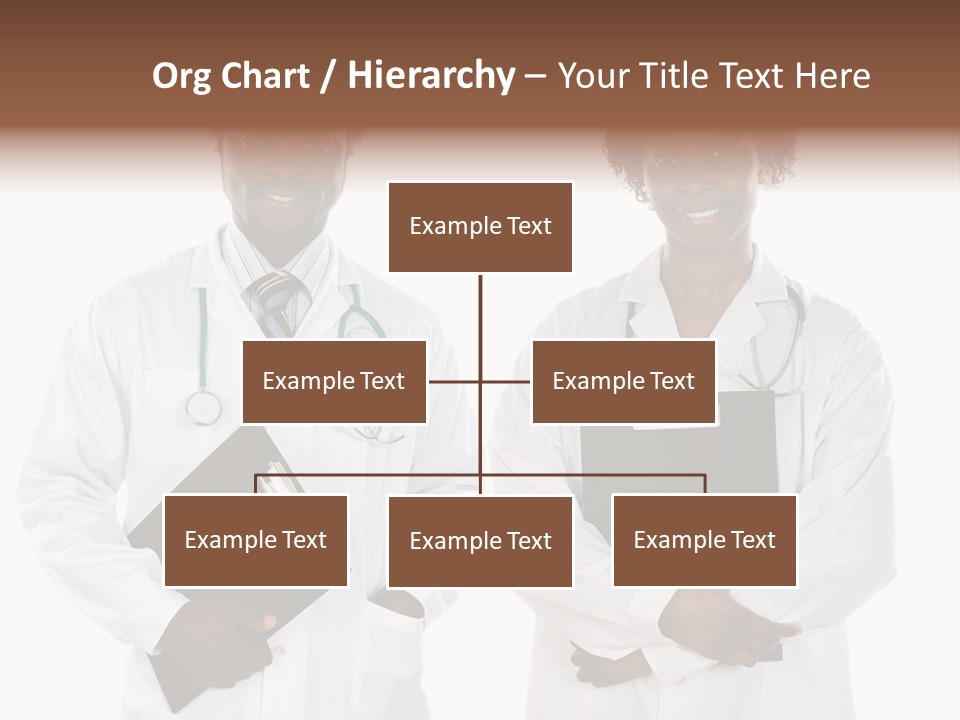 A Couple Of Doctors Standing Next To Each Other PowerPoint Template