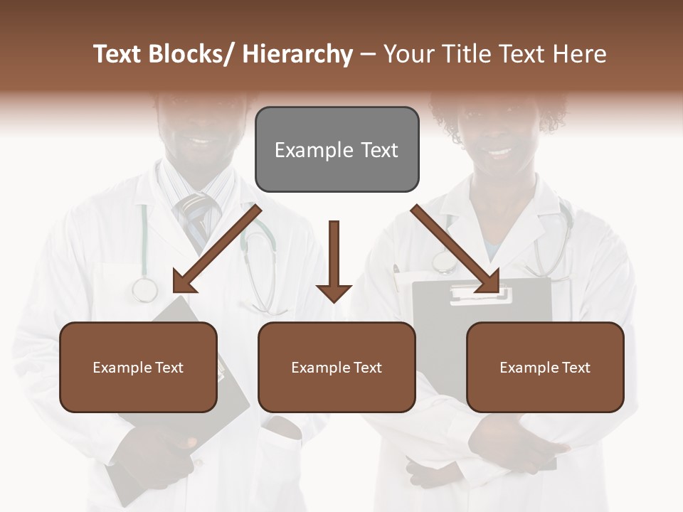 A Couple Of Doctors Standing Next To Each Other PowerPoint Template