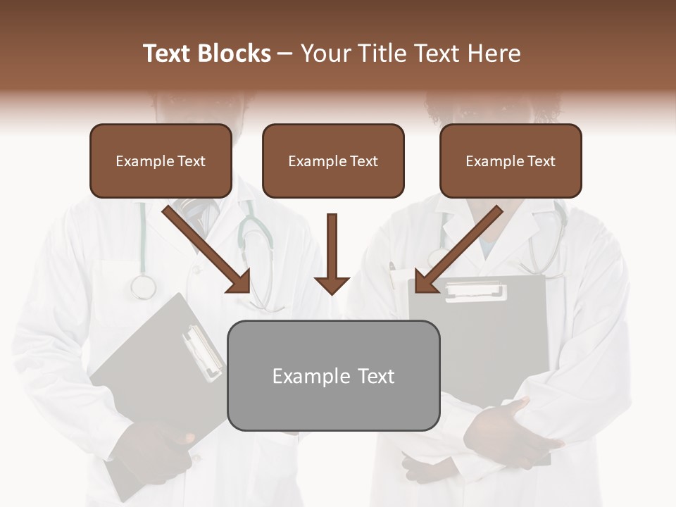 A Couple Of Doctors Standing Next To Each Other PowerPoint Template