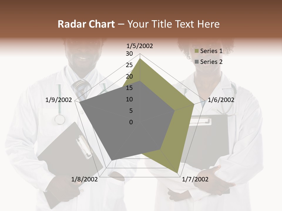A Couple Of Doctors Standing Next To Each Other PowerPoint Template