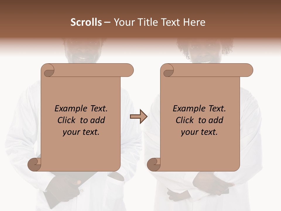 A Couple Of Doctors Standing Next To Each Other PowerPoint Template