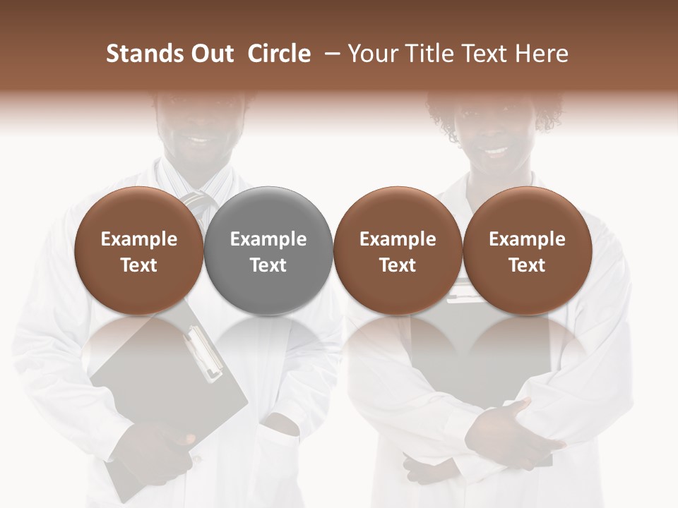 A Couple Of Doctors Standing Next To Each Other PowerPoint Template