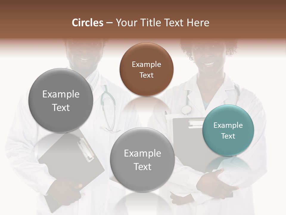 A Couple Of Doctors Standing Next To Each Other PowerPoint Template