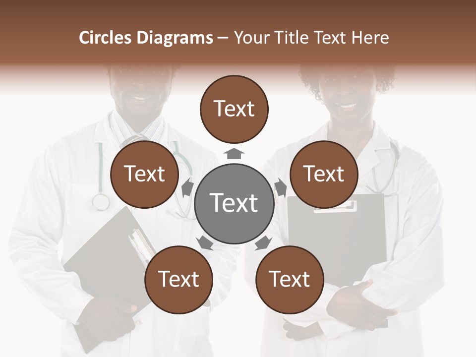 A Couple Of Doctors Standing Next To Each Other PowerPoint Template