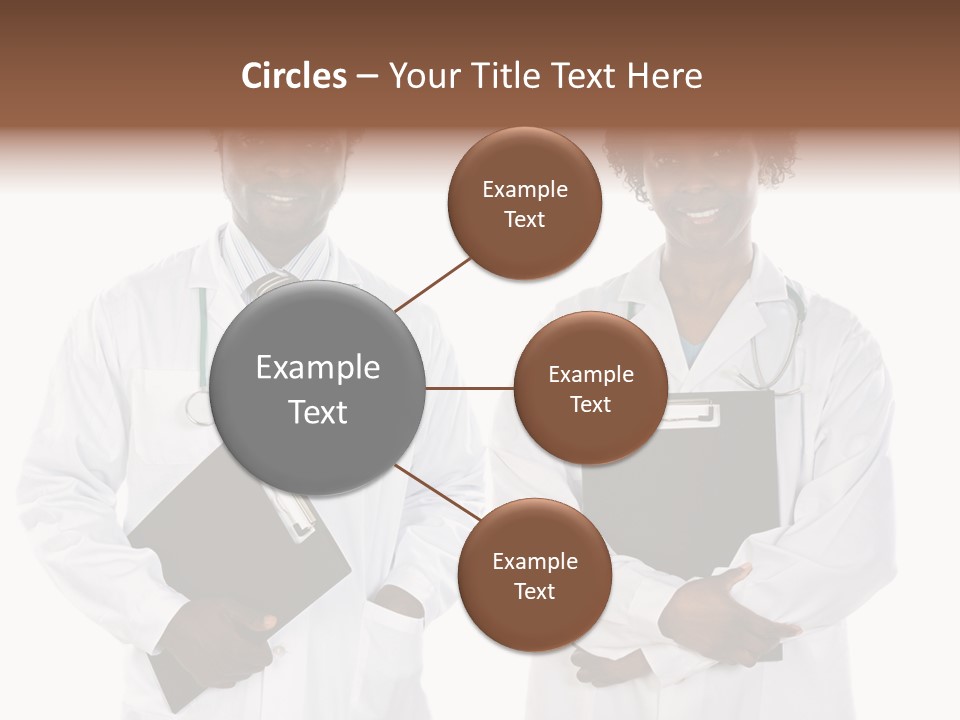 A Couple Of Doctors Standing Next To Each Other PowerPoint Template