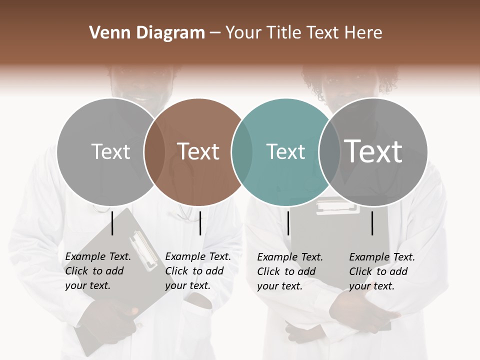 A Couple Of Doctors Standing Next To Each Other PowerPoint Template
